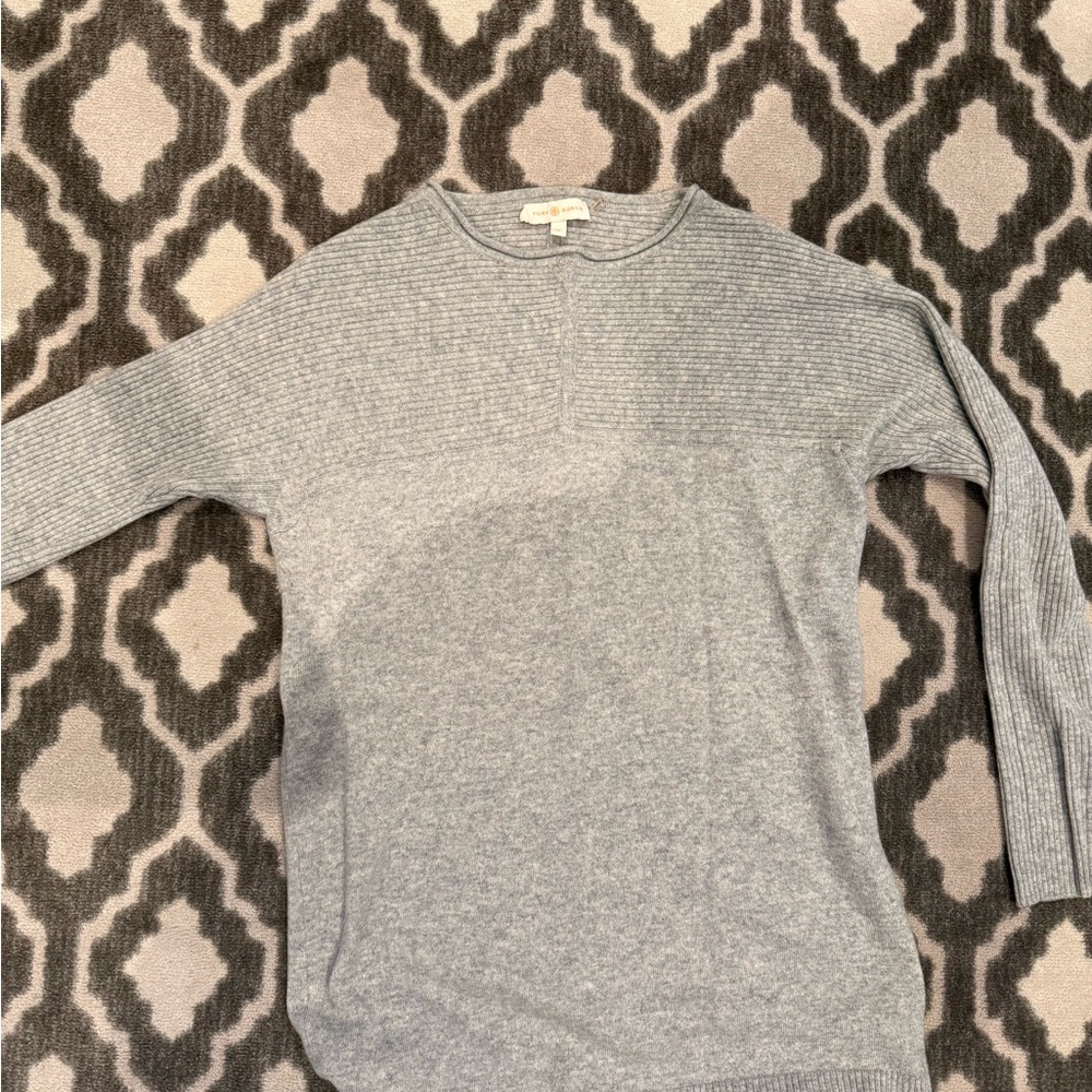 Tory Burch Gray Crewneck Sweater